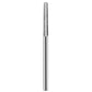 Diamond grinding needle bit with textured abrasive tip and polished silver body.