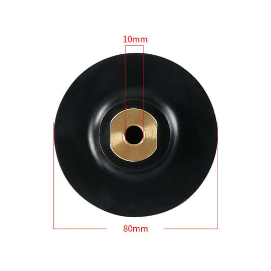 Flexible Bendable Rubber Grinding Head Soft-Joint Angle Grinder Adhesive Disc, 3 inch 8cm M10, 3 inch 8cm M14, 3 inch 8cm M16, 4 inch 10cm M10, 4 inch 10cm M14, 4 inch 10cm M16