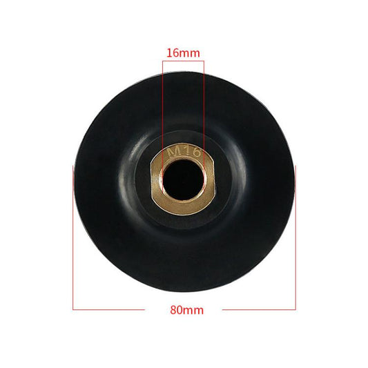 Flexible Bendable Rubber Grinding Head Soft-Joint Angle Grinder Adhesive Disc, 3 inch 8cm M10, 3 inch 8cm M14, 3 inch 8cm M16, 4 inch 10cm M10, 4 inch 10cm M14, 4 inch 10cm M16