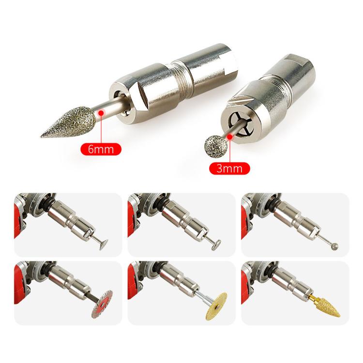 Angle Grinder To Straight Grinder Conversion Chuck Grinder Accessories, 3mm M10, 6mm M10, 3mm M14, 6mm M14