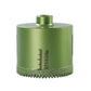 60mm tile hole saw drill bit with serrated carbide rim, green metal body