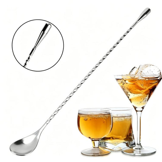 304 Stainless Steel Long-Handled Stirrer Coffee Milk Tea Spoon, LsCook 30cm