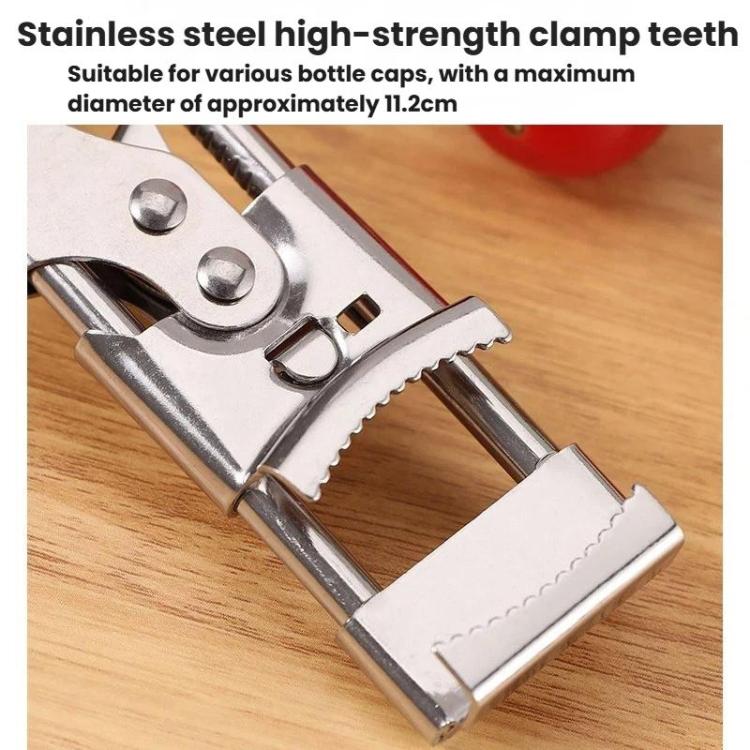 LsCook Adjustable Multi-Function Can Opener Non-Slip Bottle Cap Screwdriver