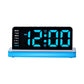 Large Display LED Digital Alarm Clock Mirror Desktop Clock with Atmosphere Night Light, Adjustable Brightness