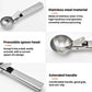 LsCook Stainless Steel Dual-Purpose Ice Cream Scoop Fruit Ball Scoop