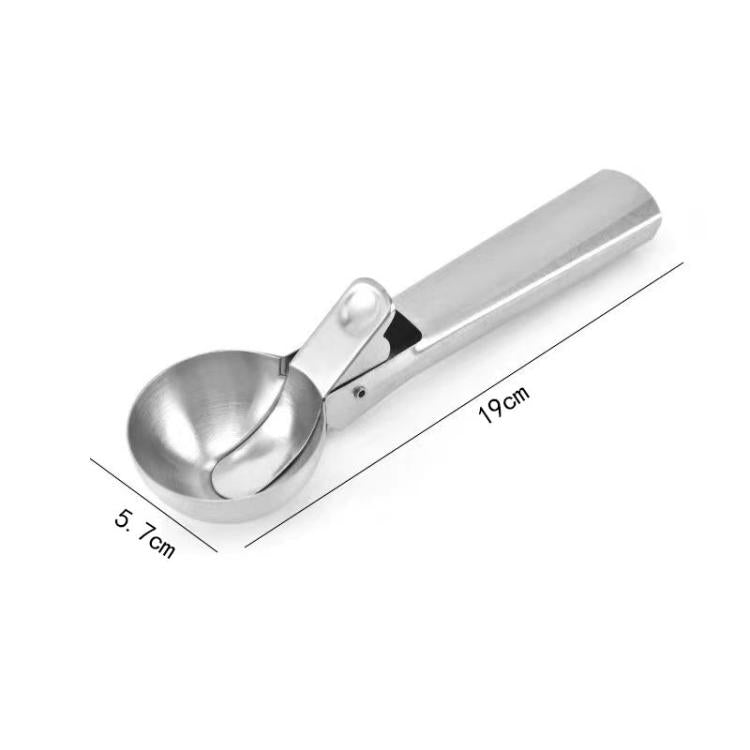 LsCook Stainless Steel Dual-Purpose Ice Cream Scoop Fruit Ball Scoop