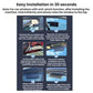 Solar-powered vehicle ventilation fan with window mounting clips