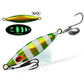 PROBEROS LF179 Metal Jigging Lures with Spinner Blade Glow in the Dark Saltwater Fishing Jigs, 30g, 40g, 60g, 80g, 90g