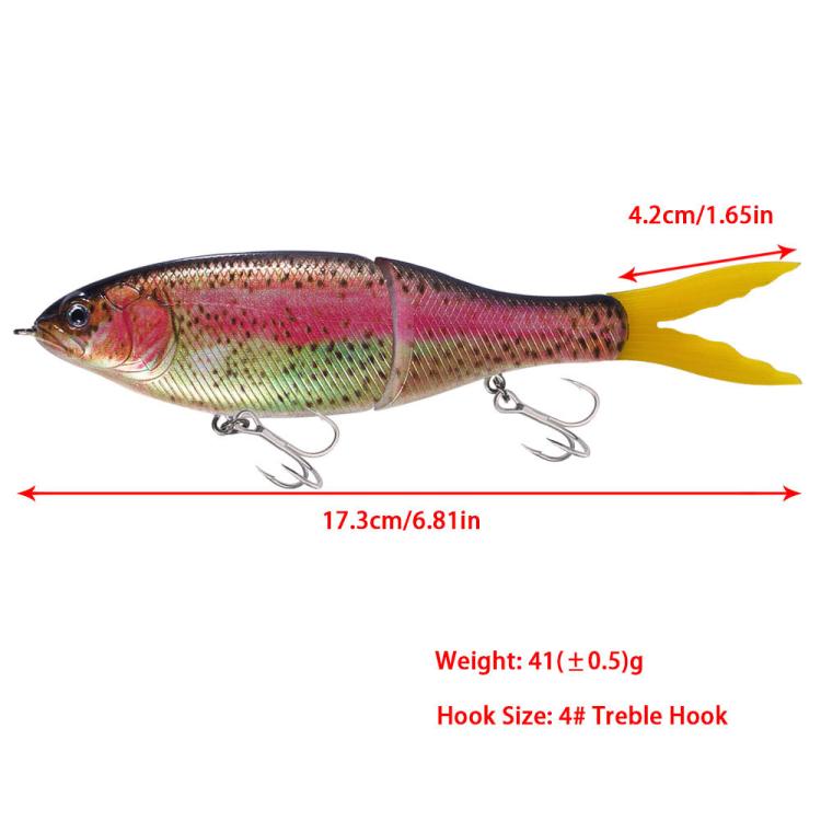 HENGJIA JM071 Sinking Multi-Segment Lure 17cm 40g Bionic Artificial Bait