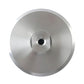 Aluminum alloy self-adhesive grinding tray, brushed silver disc with center hole