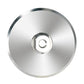 Aluminum alloy self-adhesive grinding tray, silver disc with black outer rim and recessed center ring