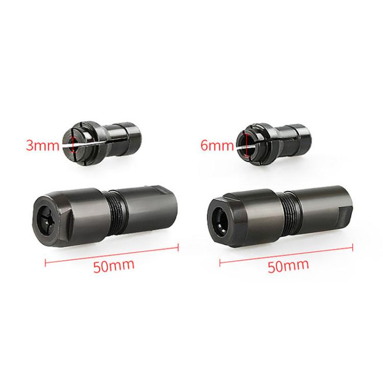 Angular Grinder To Straight Grinder Conversion Head Polisher To Electric Grinder Chuck Adapter, 6mm, 3mm