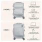 Gray luggage attachment organizer bag with front and back storage compartments