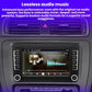 7-inch in-car navigation audio screen with music playback controls on the dashboard