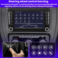 7-inch in-dash navigation screen with steering wheel control learning and playback button icons