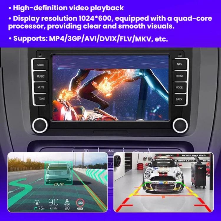 Car touchscreen navigation head unit with dual camera guidance display