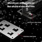 Aluminum alloy clothesline base with stainless steel mounting bracket, black rails
