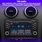 Car stereo head unit showing FM radio frequency 87.50 on 7-inch touchscreen