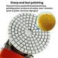 Large diamond grinding disc with segmented metal rim and polishing surface