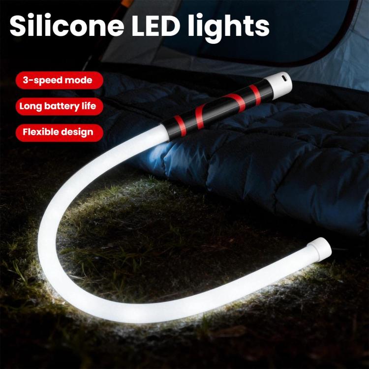 73cm Multifunctional Flexible Convenient LED Light Strip Home Auto Repair Outdoor Flashlight Lighting Tool, Orange