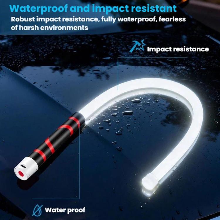 73cm Multifunctional Flexible Convenient LED Light Strip Home Auto Repair Outdoor Flashlight Lighting Tool, Orange