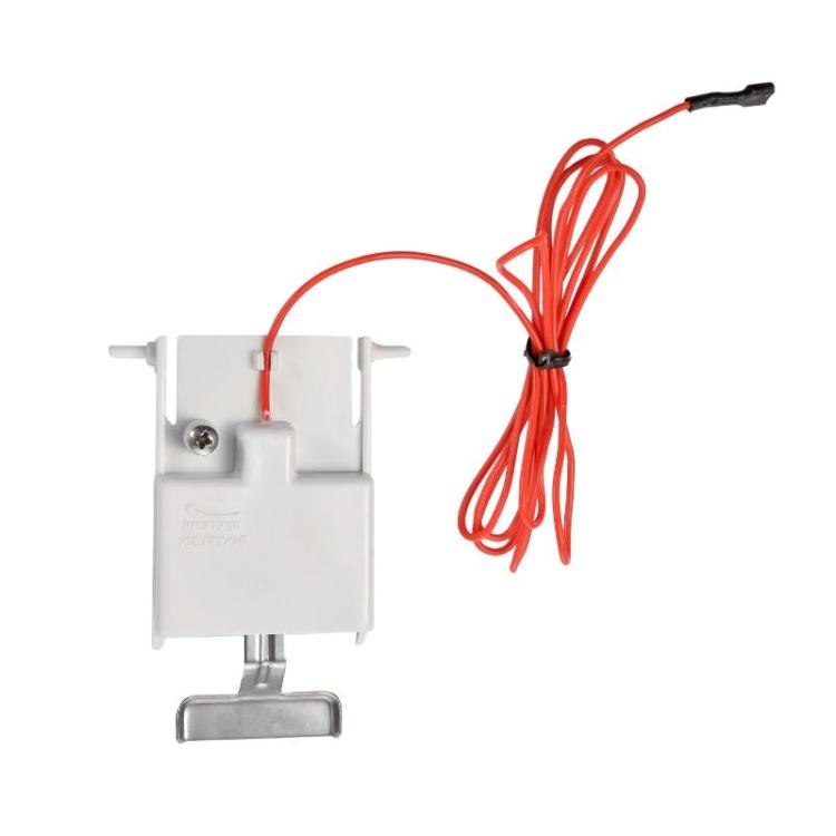 Ice thickness control board with red wire leads and metal sensor bracket