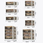 Sock organizer layout diagram with compartment dimensions labeled in cm