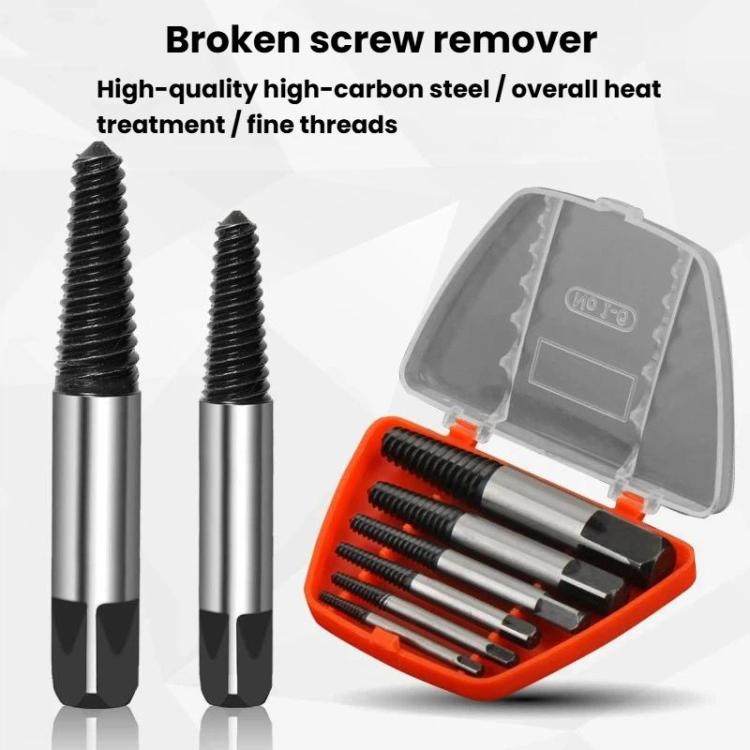 Broken Screw Extractor Screw Tool Set, 6pcs / set, Coarse-threaded 6pcs / set, Coarse-threaded 5pcs / set