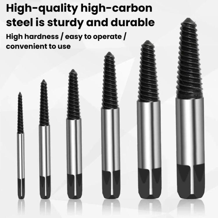 Broken Screw Extractor Screw Tool Set, 6pcs / set, Coarse-threaded 6pcs / set, Coarse-threaded 5pcs / set
