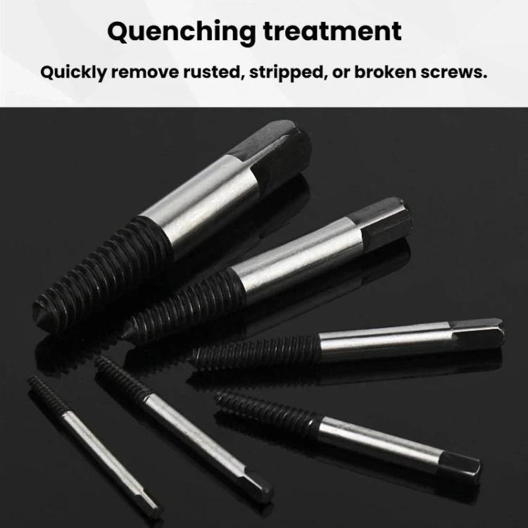 Broken Screw Extractor Screw Tool Set, 6pcs / set, Coarse-threaded 6pcs / set, Coarse-threaded 5pcs / set