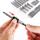 34 In 1 Screwdriver Bit Set, Flat / Phillips / Hex Screw Bits Repair Tools, 34 in 1