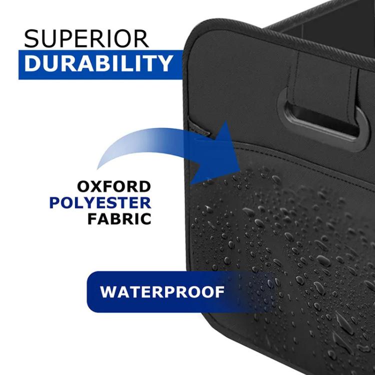 Foldable Oxford Coth Storage Box With Handle For Car Trunk