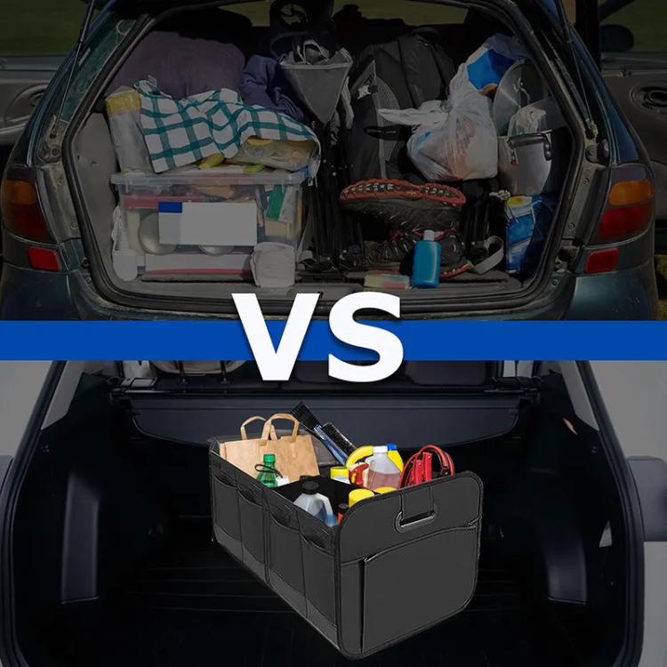 Foldable Oxford Coth Storage Box With Handle For Car Trunk