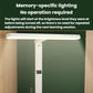 White LED desk lamp with light bar and digital time display on base