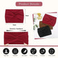 Stretchy wide elastic cross headband with twisted knot; 24cm x 18cm size shown