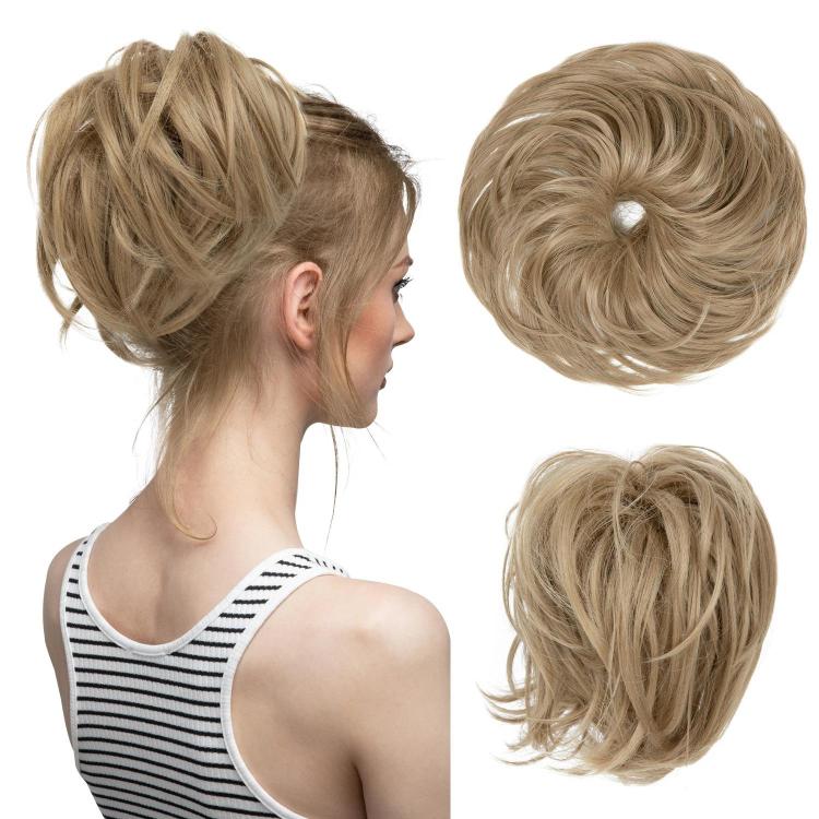 Faux Bun Updo Wig With Loose Curls