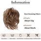 Faux Bun Updo Wig With Loose Curls