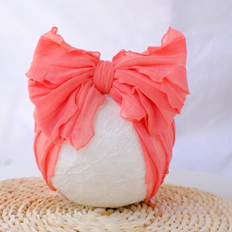 Children Wide Lace Bow Headband Soft Lace Baby Headpiece