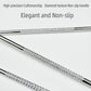 Textured non-slip stainless steel handle for loop extractor and needle tools