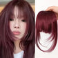 Women Invisible Seamless Realistic Bangs Wig Piece Hair Replacement