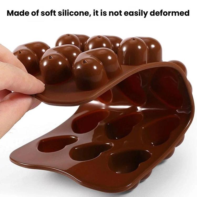 LsCook Food-grade Silicone Heart-Shaped Chocolate Mold