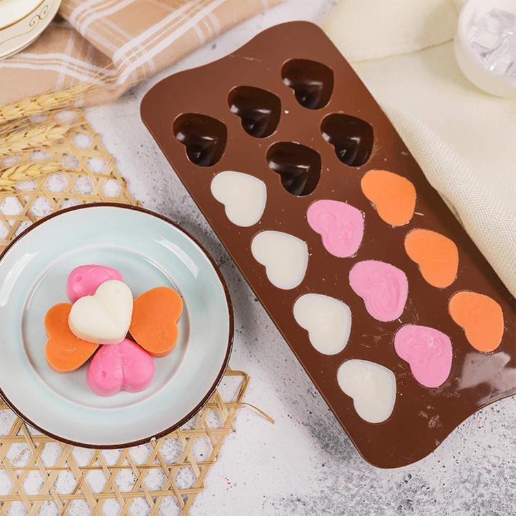 LsCook Food-grade Silicone Heart-Shaped Chocolate Mold