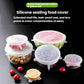 LsCook 6-Piece Set Round Silicone Food Storage Lid, 80g
