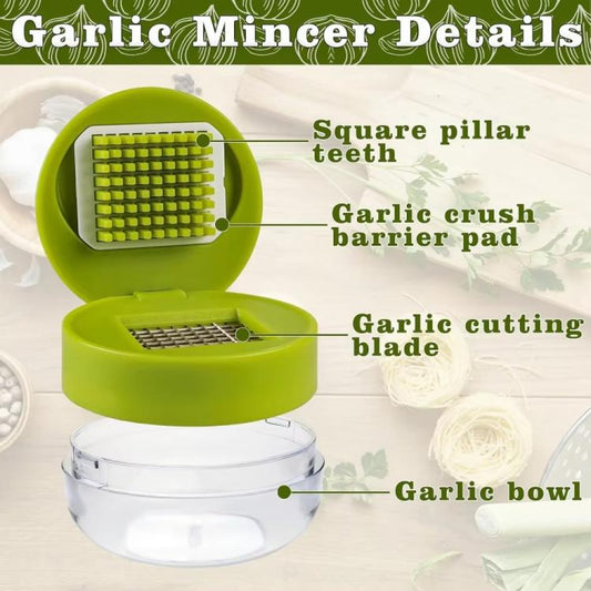 LsCook Manual Garlic Press Multifunctional Kitchen Garlic Crusher