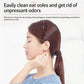 Disposable ear hole cleaning thread used on an ear for piercing aftercare