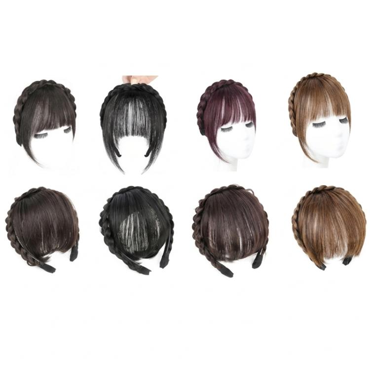 Bangs Headband One-Piece Thin Simulated Wig