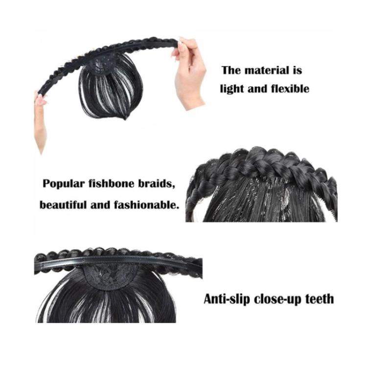 Bangs Headband One-Piece Thin Simulated Wig