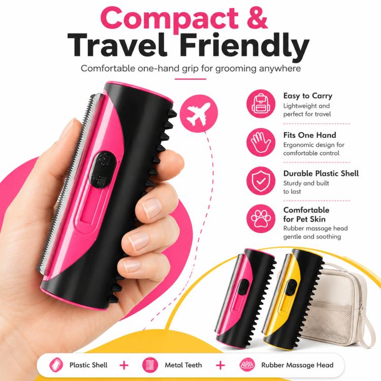 Dog Massage Comb Pet Shedding Cleaning Grooming Tool
