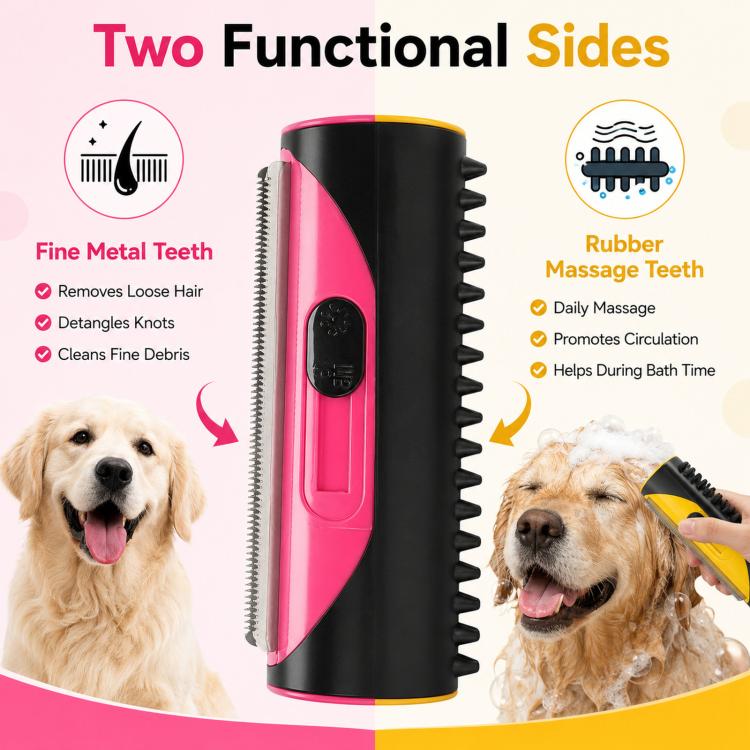 Dog Massage Comb Pet Shedding Cleaning Grooming Tool