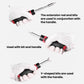 Screwdriver bit set with extension rod and Y-shaped bits used with handle